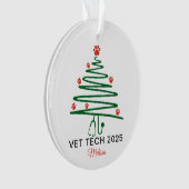 Vet Tech Christmas Tree  オーナメント (正面)