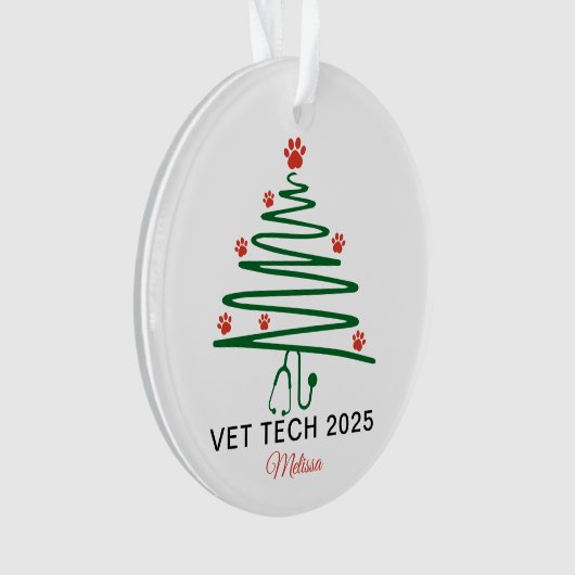 Vet Tech Christmas Tree オーナメント (正面)