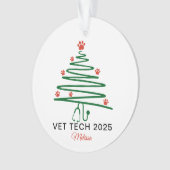 Vet Tech Christmas Tree  オーナメント (正面)