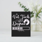 Vet Tech Degree Loading Future Betinalian ポストカード (スタンド正面)