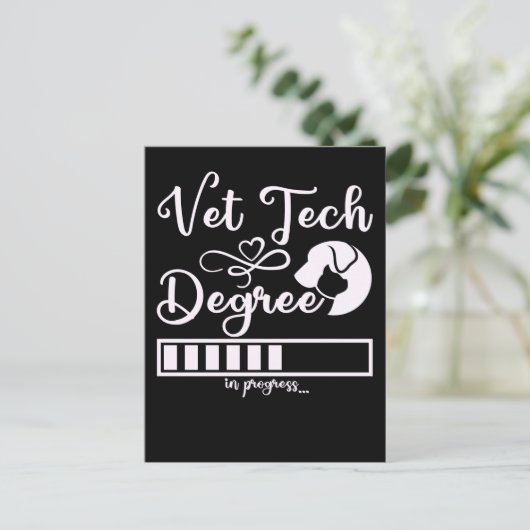 Vet Tech Degree Loading Future Betinalian ポストカード (スタンド正面)