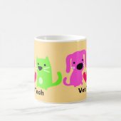 Vet Tech Dog & Cat & ハート マグカップ (中央)