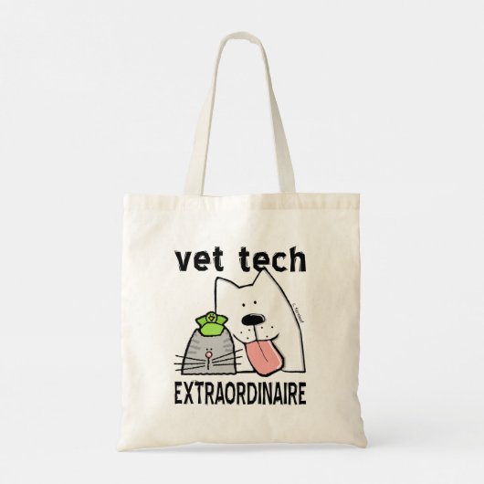 Vet Tech Extraordinire トートバッグ (裏面)