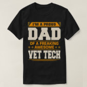 Vet Tech Father誇りを持った's Day Giのメ素晴らしンスパパ Tシャツ (デザイン正面)