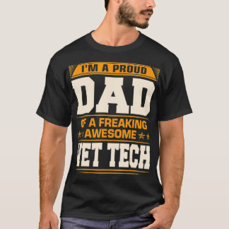 Vet Tech Father誇りを持った's Day Giのメ素晴らしンスパパ Tシャツ