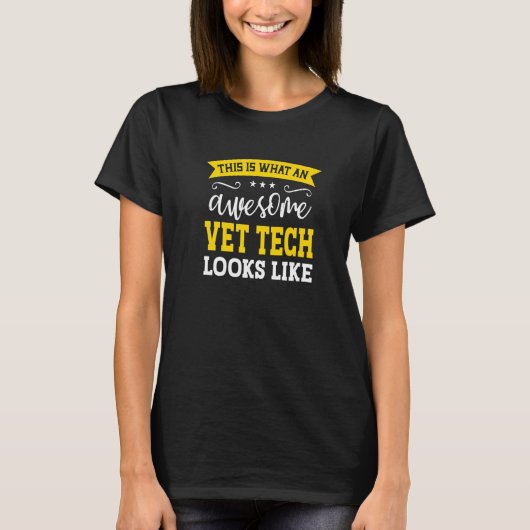 Vet Tech Job Title従業員職おもしろい員Professional Tシャツ (正面)