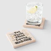 Vet Tech Lovesベーキング ストーンコースター (横)