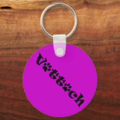 vet tech paw shadow design keychain キーホルダー (正面)
