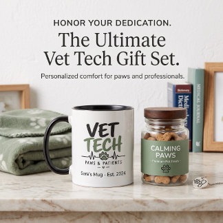 Vet Tech Paws & Patients マグカップ