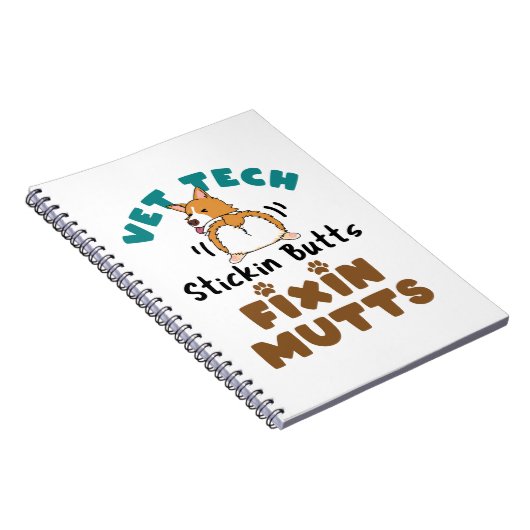 Vet Tech Stickinのお尻とFixinの変異 ノートブック (右側)