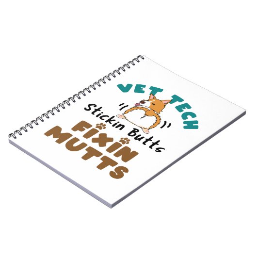 Vet Tech Stickinのお尻とFixinの変異 ノートブック (左側)