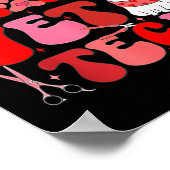 Vet Tech Valentines Day Veterinary Vet Student Vet ポスター (角)