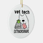 vet+tech vet+tech+gifts vet+tech+tech+ギア獣医+t セラミックオーナメント (右)