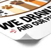 Vet Tech Veterinarian Funny Draw Blood Quote  ポスター (角)