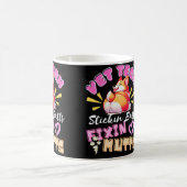 vet tech,veterinary technician,funny,nurse,cute コーヒーマグカップ (中央)