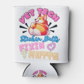 vet tech,veterinary technician,funny,nurse,cute 缶クーラー (正面)