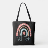 Vet Tech Veterinary Technician Gift卒業 トートバッグ (裏面)