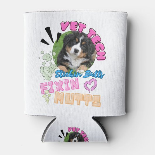 vet tech,veterinary technician, medicine,nurse,vet 缶クーラー (正面)