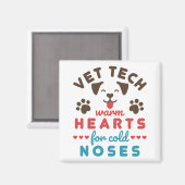 Vet Tech Warmハートfor Cold Noses マグネット (正面/裏面)