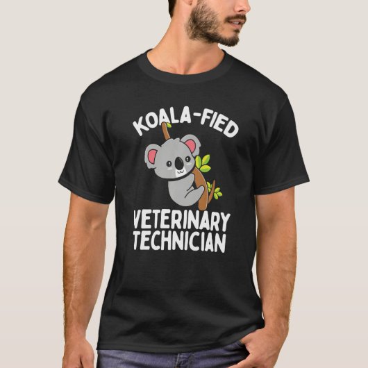 Vet Technician Koalafied Veterinarian Koala Veteri Tシャツ (正面)