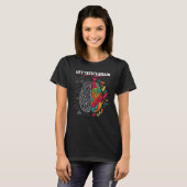 Vet Tech's Brain Veterinarian Pet DoctorナースRes Tシャツ (正面フル)