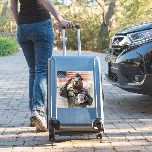 Veteran Capybara Sticker シール (スーツケースインサイチュ)