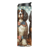 veteran day american spaniels dog タンブラー (回転左)