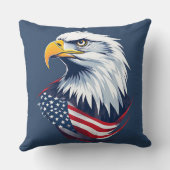 Veteran Eagle Gift – American Flag Design クッション (裏面)
