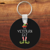 Veteran Elf Family Matching Group Christmas Us Arm キーホルダー (正面)
