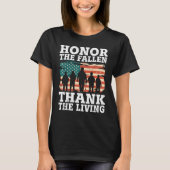 Veteran Honor The Fallen Patriotic Veterans Day Tシャツ (正面)