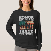 Veteran Honor The Fallen Patriotic Veterans Day Tシャツ (正面)