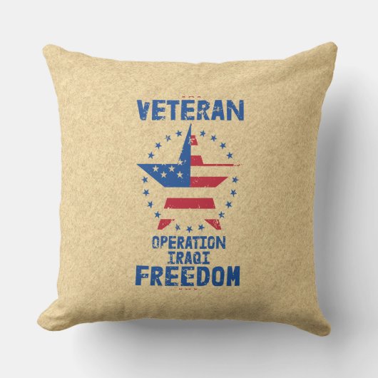 Veteran- Operation Iraqi Freedom クッション (正面)
