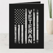 Veteran Patriotic U.S Army American Flag America カード (正面)