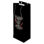 Veteran Patriotic USA Funny Humor ワインギフトバッグ (裏面アングル)