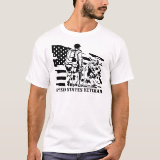 veteran / retired / soldier / us veteran / us flag tシャツ