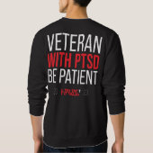 Veteran Sweater, Veteran with PTSD gear, for vets スウェットシャツ (裏面)