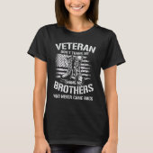 Veteran Thank My Brothers Who Never Came Back Tシャツ (正面)