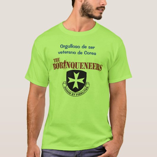 Veterano de Corea - BorinqueneersのTシャツ Tシャツ (正面)