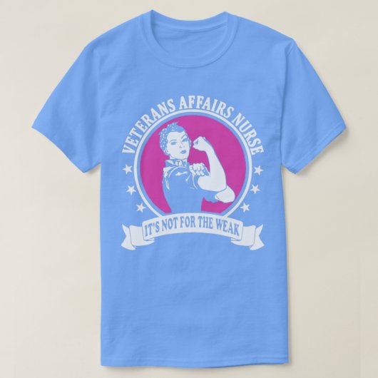 veterans affairs nurse its not for the weak gun t  tシャツ (デザイン正面)