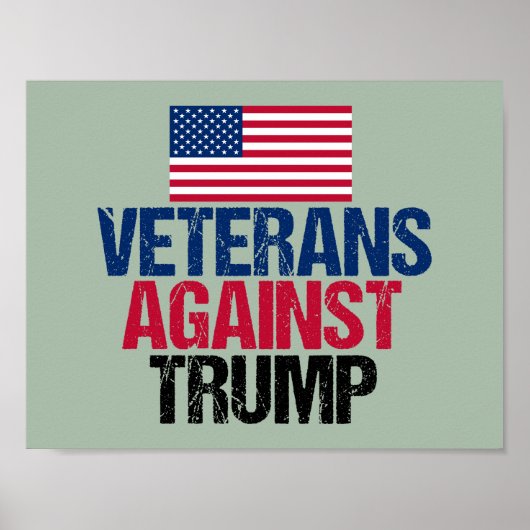 Veterans Against Trump ポスター (正面)