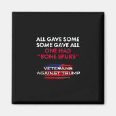 Veterans Anti-trump Draft Dodger Bone Spurs For Ve マグネット (正面)