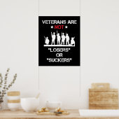 Veterans Are Not Losers Or Suckers ポスター (キッチン)