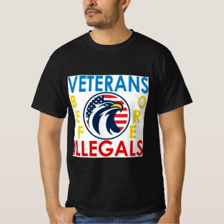 Veterans Before Illegals Tシャツ