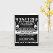 Veteran's Creed Patriot War Usa Oath Grandpa  カード (黄色い花)