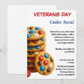 Veterans Day | Cookie Social Celebration 招待状 (正面/裏面)