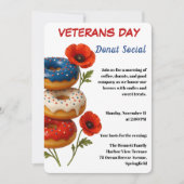 Veterans Day | Donut Social Celebration 招待状 (正面)