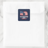 Veterans Day - Honoring all who served スクエアシール (バッグ)