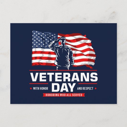 Veterans Day - Honoring all who served Postcard ポストカード (正面)
