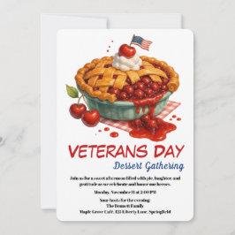 Veterans Day Invitation | Cherry Pie Celebration 招待状