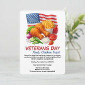 Veterans Day Invitation | Fried Chicken Feast 招待状 (スタンド正面)